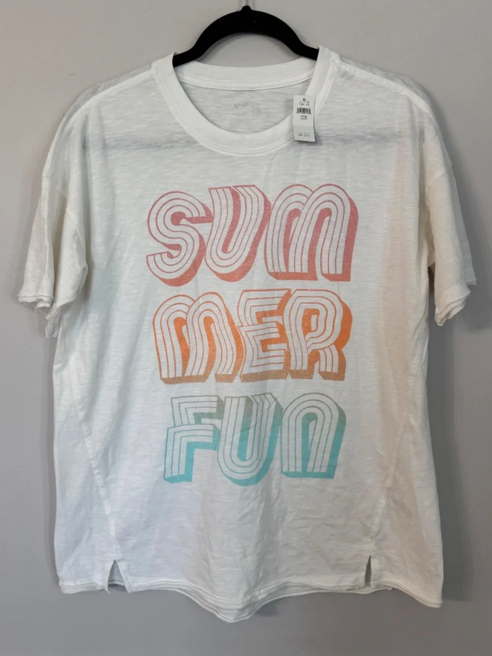 Aerie Women's Graphic Oversized Boyfriend Short Sleeve Crewneck TShirt Sz XS NW - Picture 2 of 10